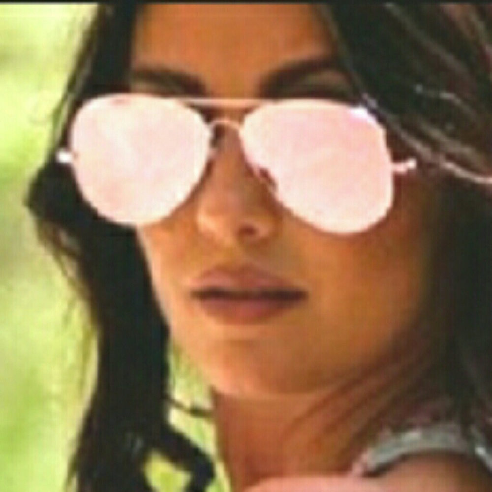 Blush Aviator Mirror Sunglasses NEW - Picture 1 of 6